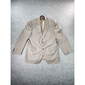 CANALI Blazer Mens 42R Wool Gray Glen Plaid Suit Jacket‎ Classic Fit Sport Coat